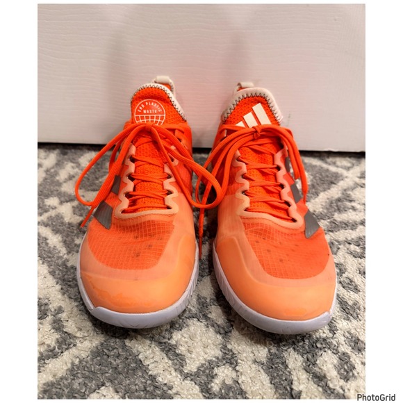 Adidas Adizero Ubersonic 4 Tennis Shoes Sneakers Solar Orange/Metallic Size 9.5 - Picture 6 of 6
